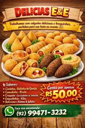 Cento de salgadinhos 