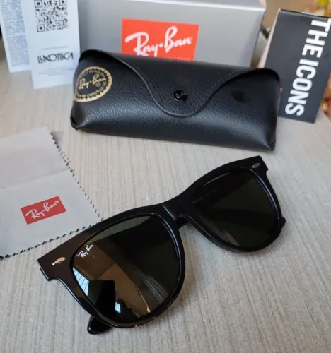 Oculos de sol exclusivo cliente ray ban wayfarer preto