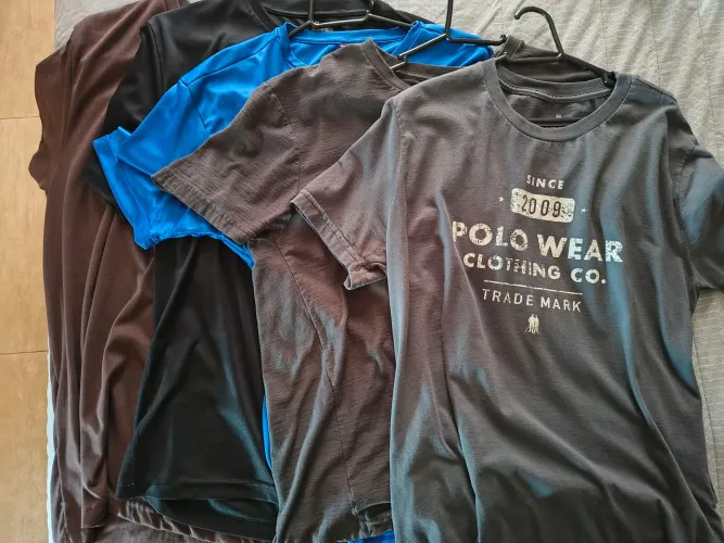 Lote de 5 Camisetas Masculinas tamanho M e G