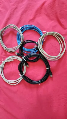 Cabos de Rede Ethernet (RJ45) - Diversos tamanhos 