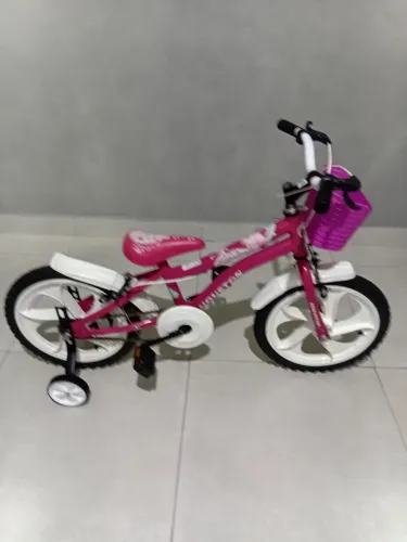 Bicicleta infantil aro 16 com cestinha