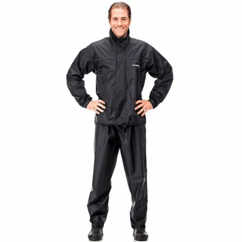 Capa De Chuva Pantaneiro Nylon Com Gola Preto