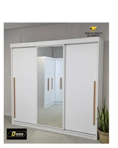 Guarda Roupa Casal 3 Portas 6 Gavetas Senna Pronta Entrega