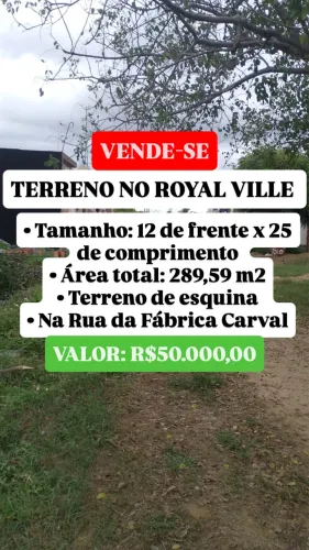 TERRENO NO ROYAL VILLE EM IGUATU CEARÁ