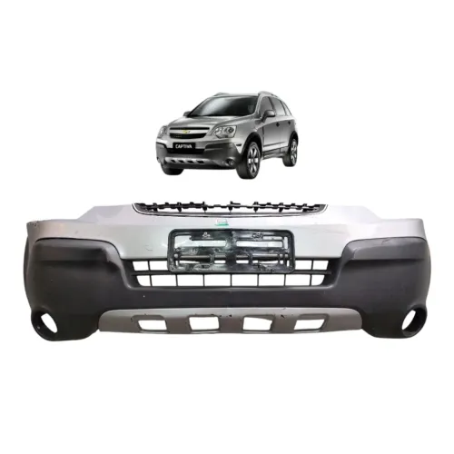 Parachoque Dianteiro Com Detalhe Gm Captiva 2008 2009 2010 - Prata