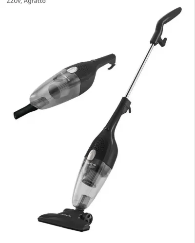 Marca: Agratto Aspirador de Pó Vertical, 2 em 1, Duo As-021, Preto, 600w, 220v, Agratto