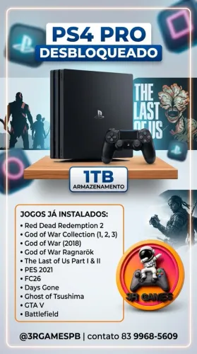 Ps4 Pro  1TB 2 Controles