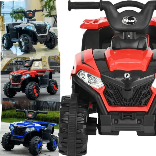 Carrinho Eletrico Quadriciclo Infantil Zippy Toys Menina e Menino Grande 6v Andador
