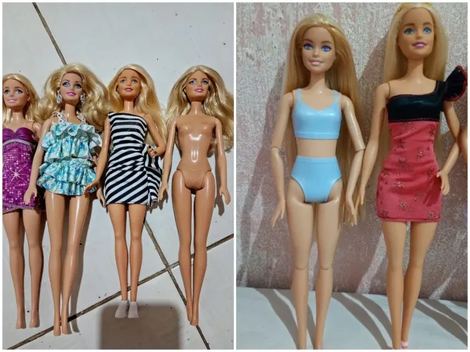 Lote com 6 lindas Barbies