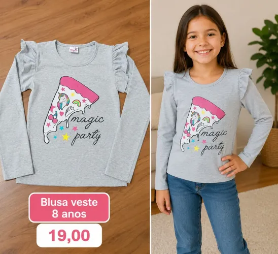 Blusa veste 8 anos