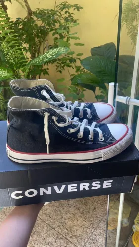 All Star Cano Alto Preto Tam. 37