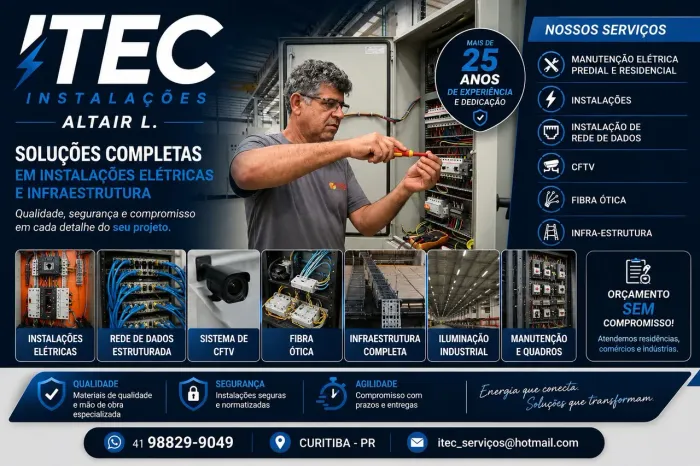 ? Eletricista em Curitiba | Instalações e Manutenção Elétrica