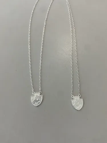 Escapulário Vasco 70cm prata 925