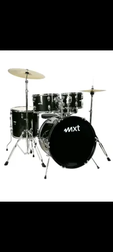 Bateria acústica mxt acompanha banco e pratos