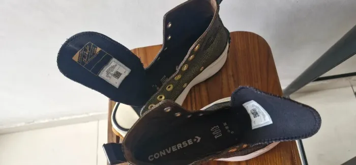 Tênis Converse Run Star Hike Heathered Sheen Cano Alto Preto