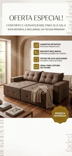 Sofá retrátil. 2mt