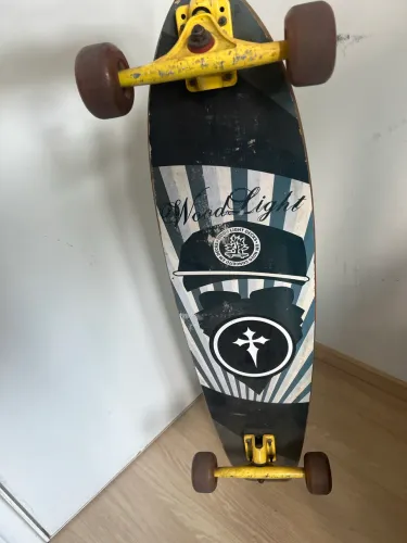 Longboard Wood Light Completo - Rodas Macias + Truck Profissional 
