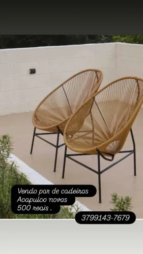 Par de cadeiras Acapulco  novas