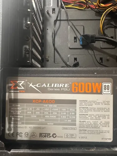 Fonte de 600w 80 plus
