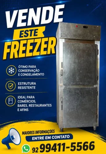 Freezer inox industrial