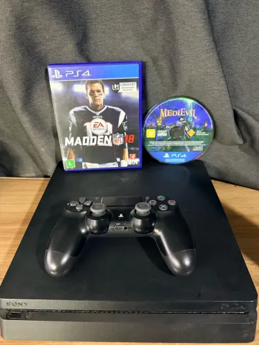 PlayStation 4 - Controle original + 2 jogos - Envio OLX