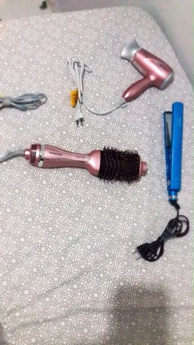 Kit secador, chapinha e escova modeladora