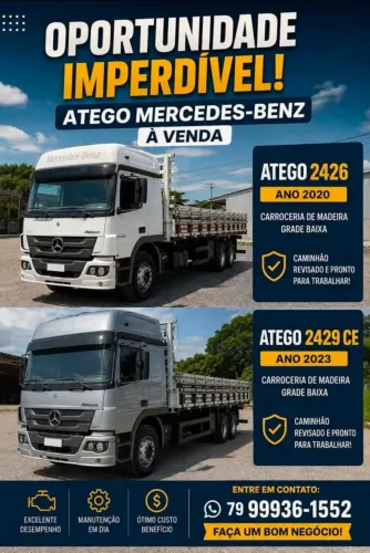 Atego 2429CE ano 2023