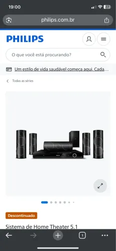Home Theater 5.1 Philips HTS5530 - 1000W