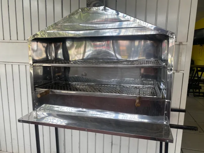 Churrasqueira para Espetinho Inox 1m