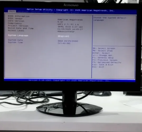 Monitor Lenovo Widescreen HD - Barato e Conservado - Ótimo p/ Home Office
