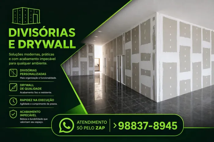 Drywall parede e teto *
