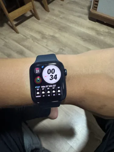Apple Watch SE 2 44mm - Na Garantia (Até Ago/2027) + Acessórios