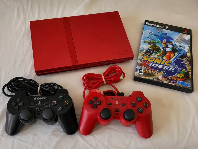PLAYSTATION 2 - ORIGINAL 2007 COM JOGO ORIGINAL SONIC