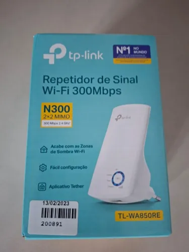 Repetidor de sinal Wi-Fi 300 Mbps TL- WA850RE