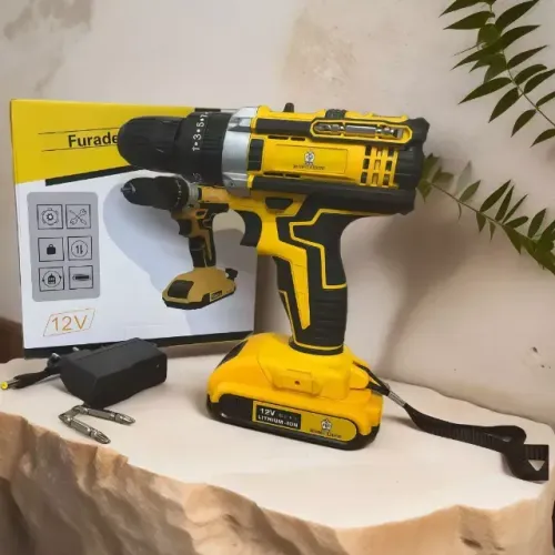 Parafusadeira Furadeira 48V 2 Baterias Com Maleta e Acessórios Completo vipcssa