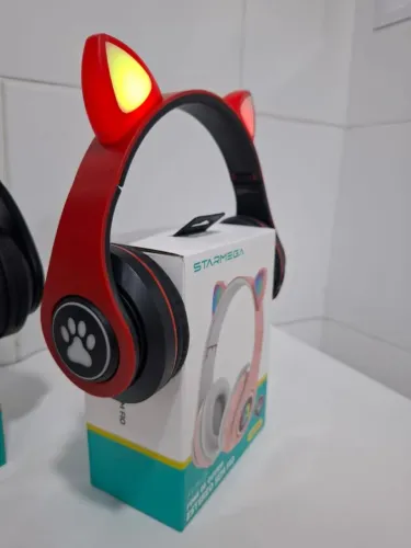 Fone Bluetooth gatinho headset B-19 novo