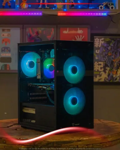 PC Gamer Xeon E5 2650v4, 16GB, SSD 240GB, RX 580 8GB, Gabinete Mavint, Fonte 600W
