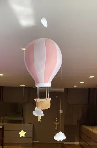 Conjunto de Balões Artesanais em Feltro para Decoração Infantil (6 unidades)