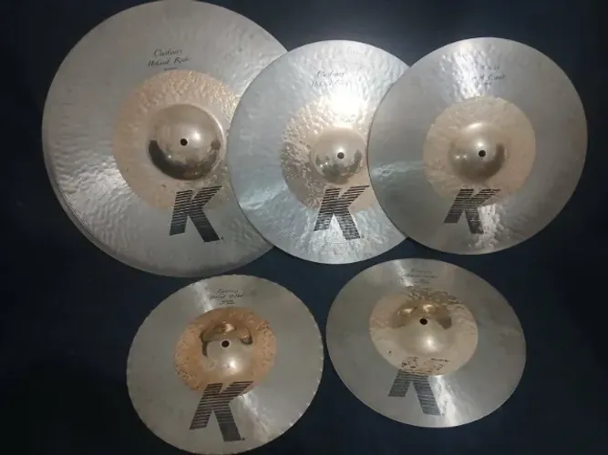 Kit de pratos Zildjian K Custom Hybrid top B20 (13", 16", 17", 21")