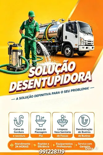 Trabalhamos com limpa fossa desentupidora pia ralo caixa de gordura fossa tudo 