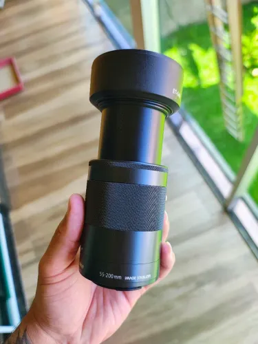 Lente Canon efm 55-200