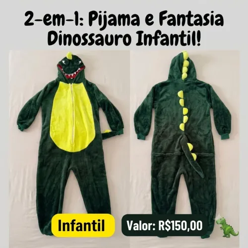 Pijama/ fantasia dinossauro 