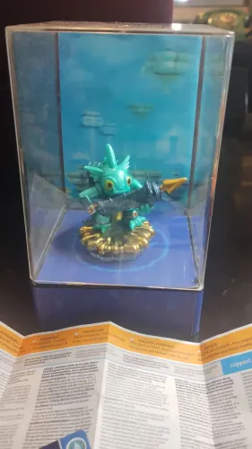 Boneco Skylanders elite Gill grunt edição colecionador 