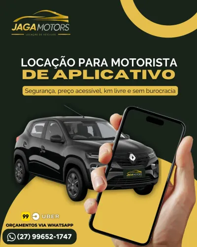Aluguel de veículos para aplicativo