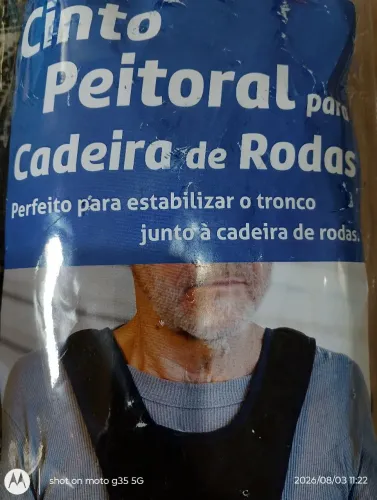Cinto peitoral para cadeira de rodas