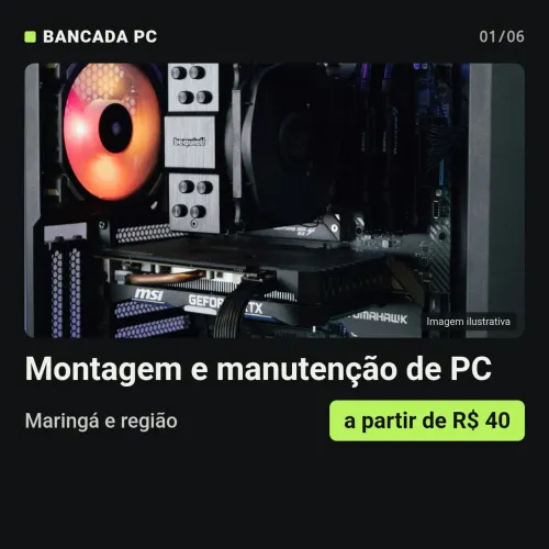Montagem Formatacao e Limpeza de PC em Maringa