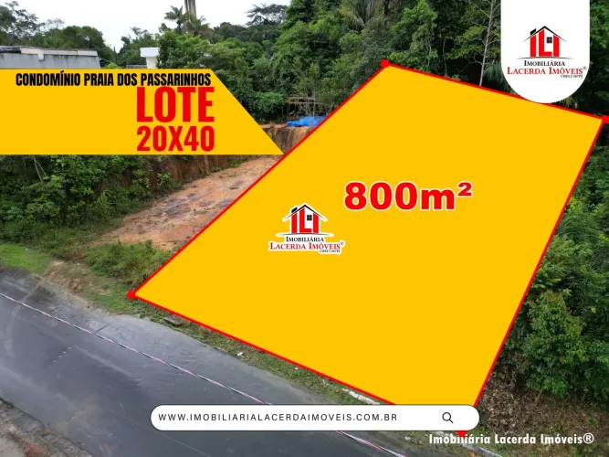 Praia dos Passarinhos, Lote na Ponta Negra, 800m², Rampa Embarque, Pier, Lazer Margens Rio