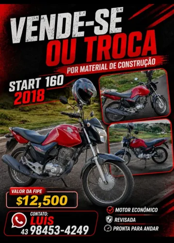 Vende-se Moto Honda 160 start