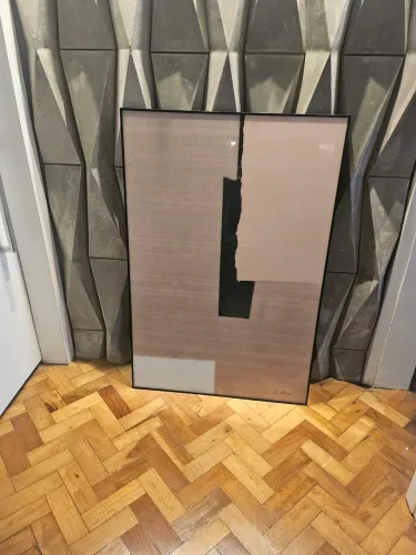 Quadro, ferro e vidro,lindo quadro mede 80×1,20
