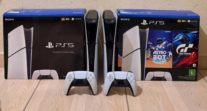 PlayStation 5 slim completo impecável zero 